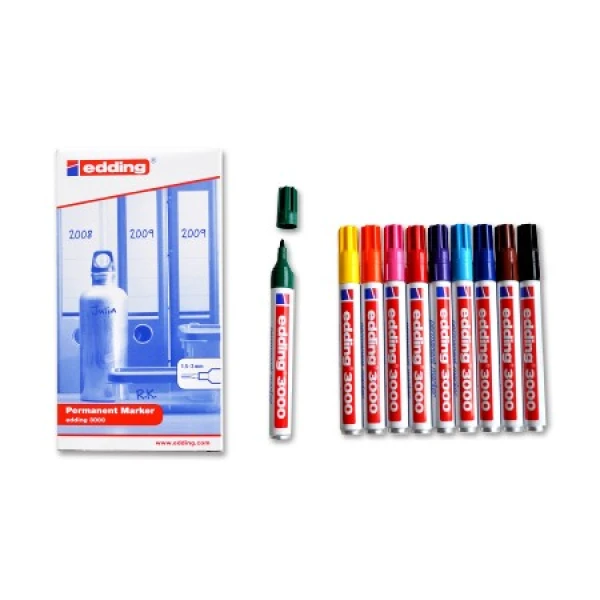 Permanente stift Edding 3000 diverse kleuren
