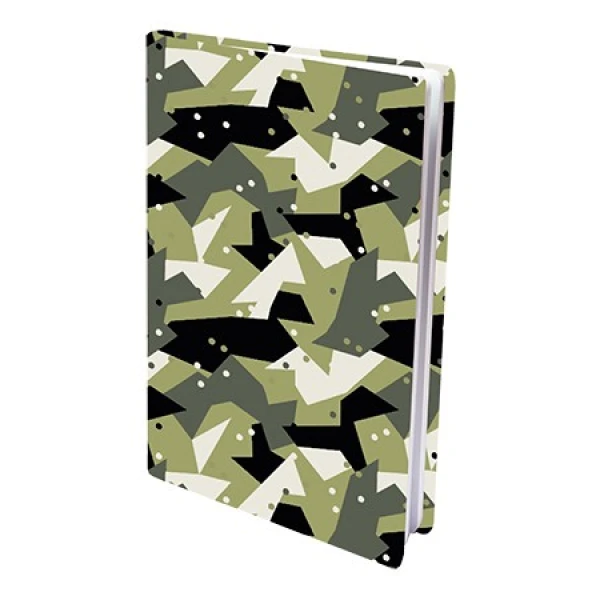 Rekbare boekenkaft A4 Army