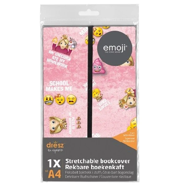 Rekbare boekenkaft Emoji Girls