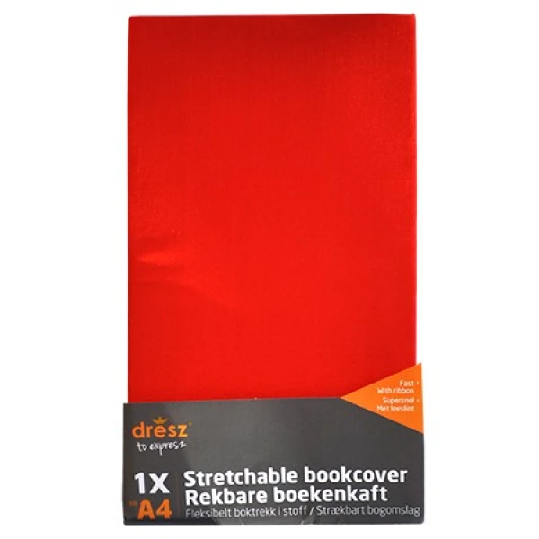 Rekbare boekenkaft Rood - Afbeelding 2