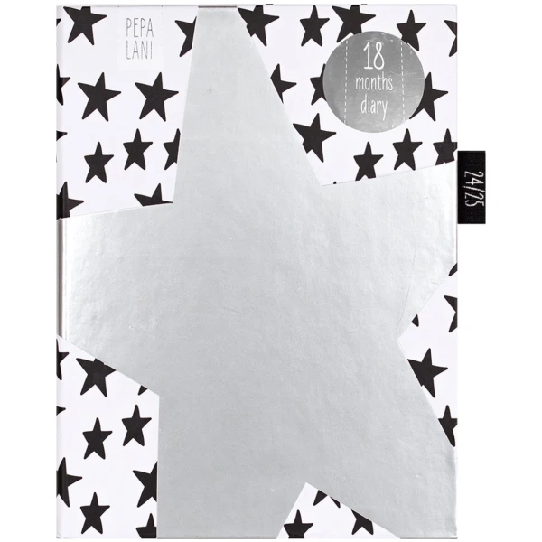 Schoolagenda Pepa Lani Big Silver Star 18mnd 2024 - 2025