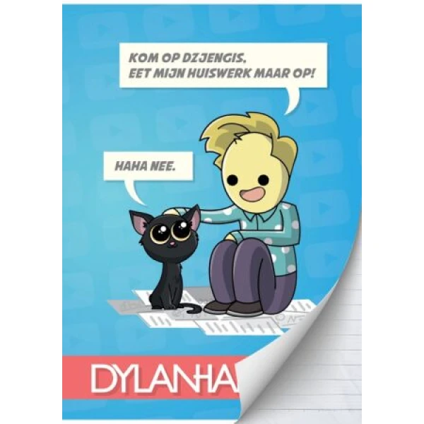 Schrift A4 lijn Dylan Haegens Team