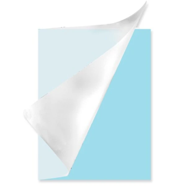 Schrift A4 ruit plastic Pastel blauw