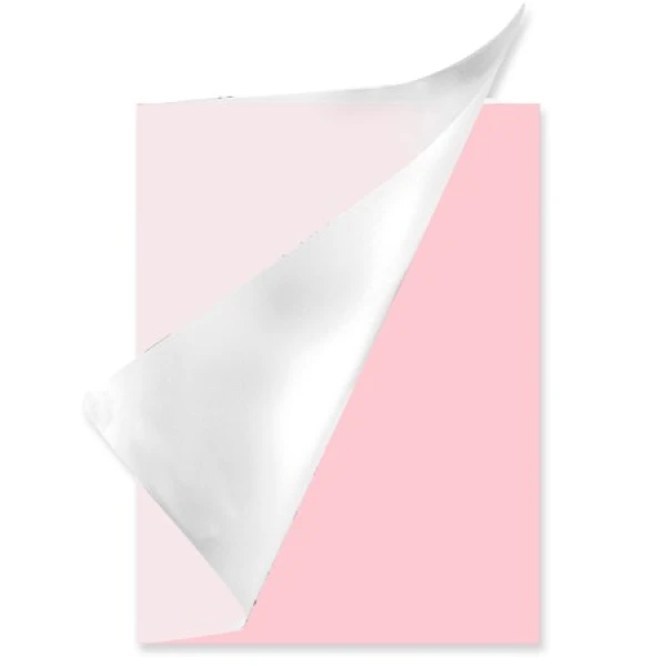 Schrift A4 ruit plastic Pastel roze