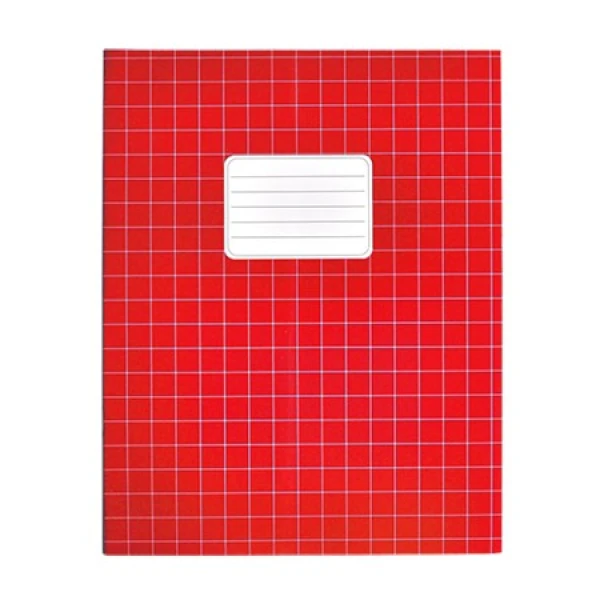 Schriften A5 ruit 10mm rood
