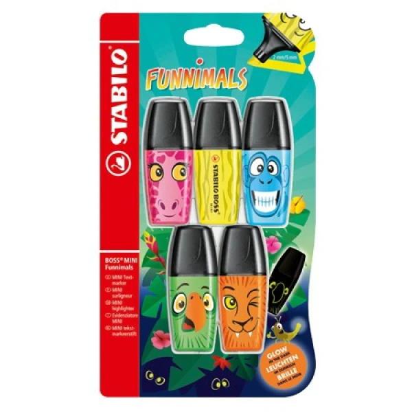 Stabilo Boss mini tekstmarkers Funnimals