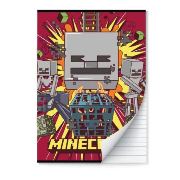 Schriften A4 lijn Minecraft