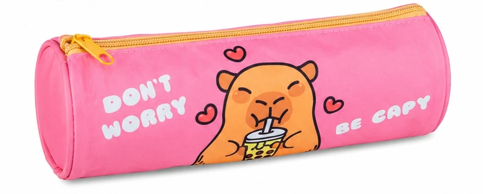 Etui Capybara rond roze