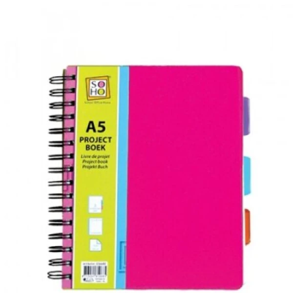 collegeblok A5 roze