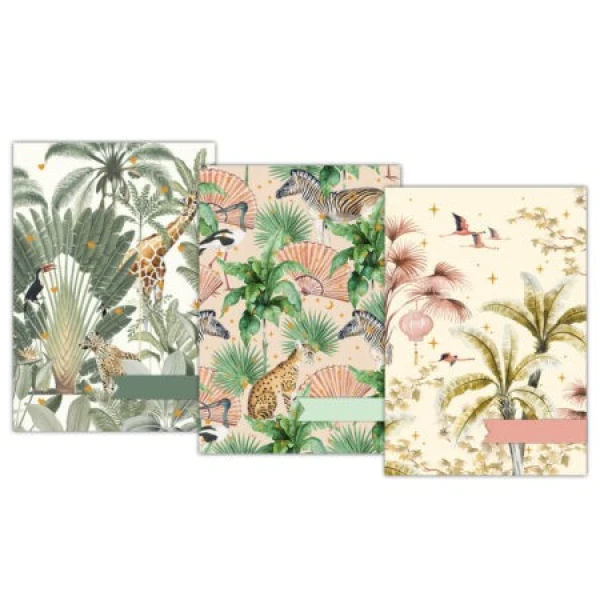 Oriental Flamingo Flight/Into the Wild/Sweet Jungle A5 schriftset