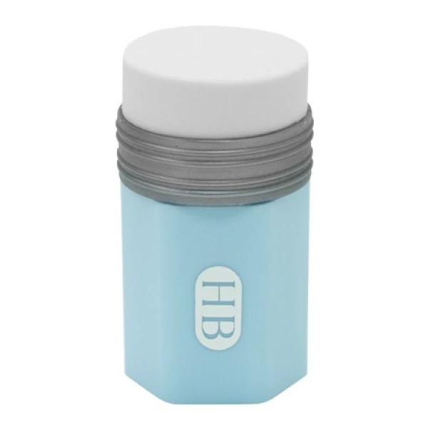 Gum+slijper combi Potlood blauw