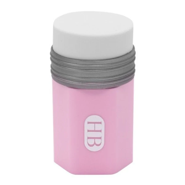 Gum+slijper combi Potlood roze