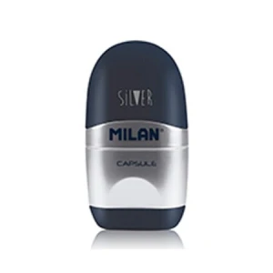 Puntenslijper met gum Milan donker blauw