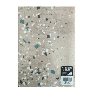 Schrift A4 Ruit 10mm Terrazzo 2 stuks