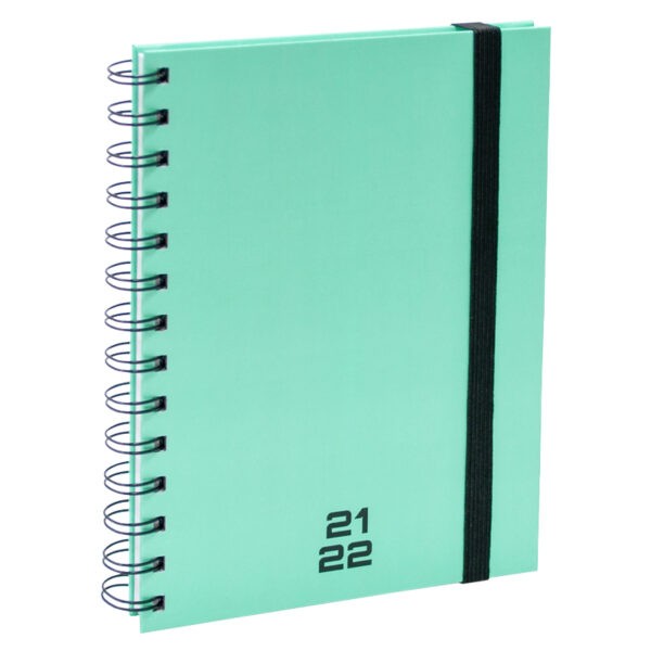 Agenda A5 Spiraal pastel groen 2021 - 2022