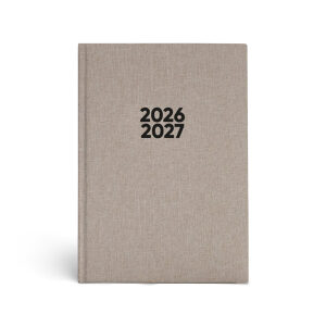 Agenda A5 2026-2027 Linnen - Beige