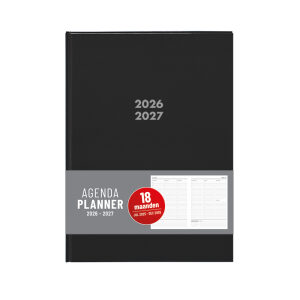 Schoolagenda A5 Planner Black 2026 - 2027
