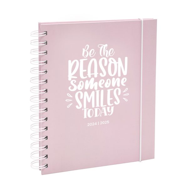 Schoolagenda Planner 22x16cm spiraal Mila roze 2024 - 2025