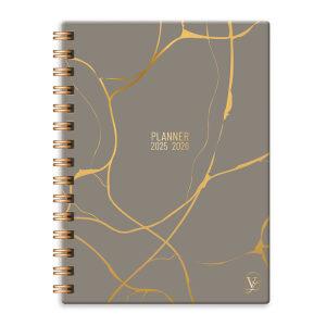 Planner 29x21cm spiraal Valo taupe