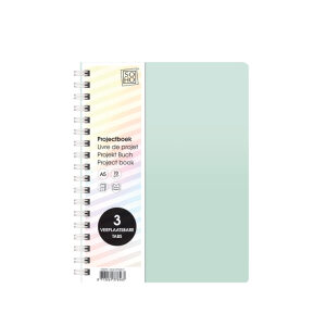 Projectboek A5 3tabs SOHO Pastel groen
