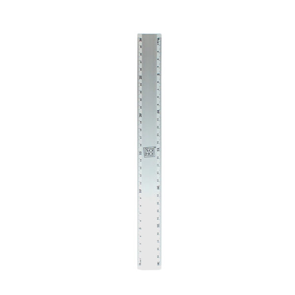 Liniaal 30cm aluminium