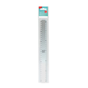 Liniaal 30cm aluminium
