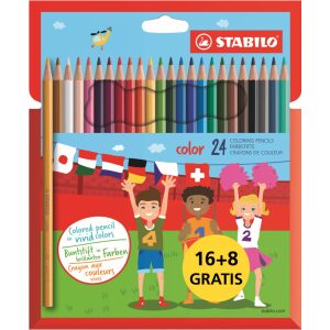 Stabilo Color kleurpotloden, 24 stuks