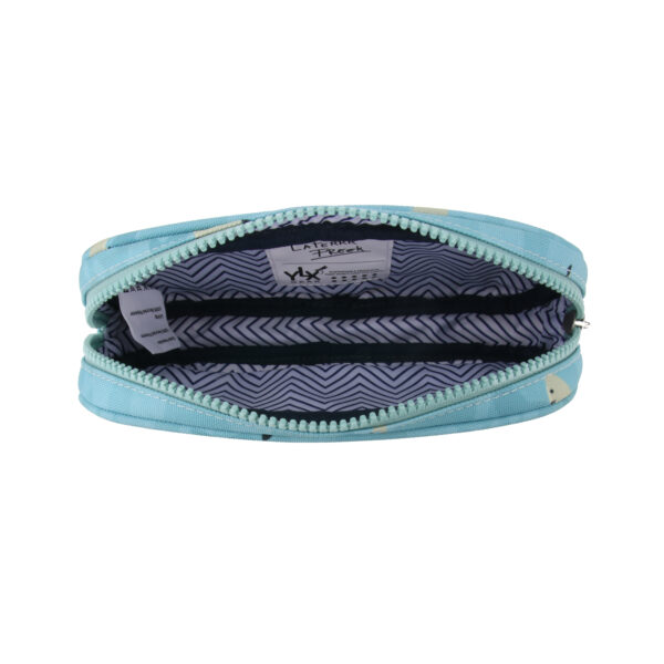 YLX & Freek Vonk Sprout Pencil Case | Turquoise Water & Sharks