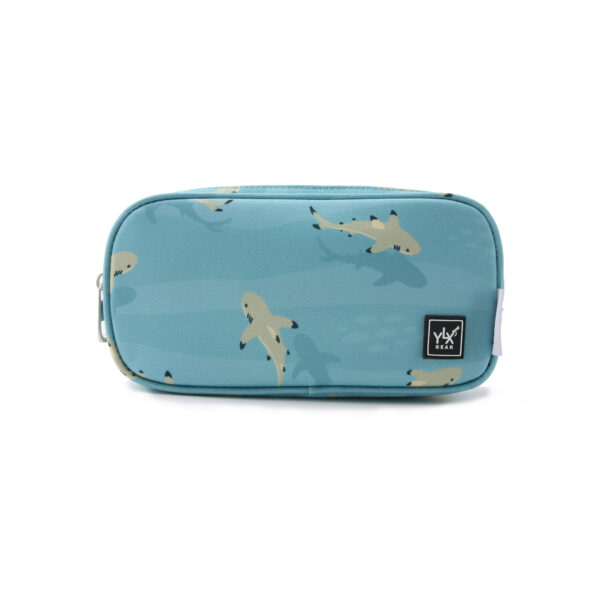 YLX & Freek Vonk Sprout Pencil Case | Turquoise Water & Sharks