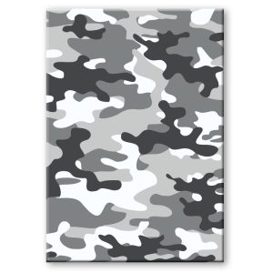 Schrift harde kaft A4 ruit Camouflage grijs