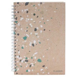 Planner spiraal Terrazzo 29x21cm