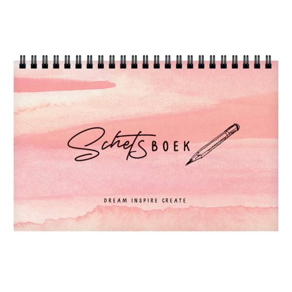 Dummyboek A5 spiraal Dreams Pink