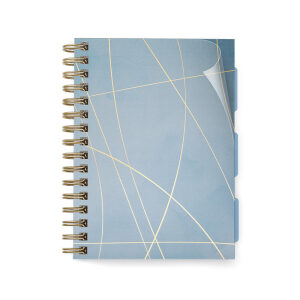 Collegeblok A5 100vl 4tabs ELARA - Blauw