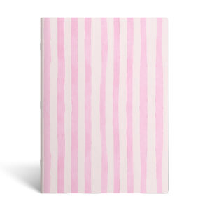 Schrift A4 lijn STRIPES - Roze