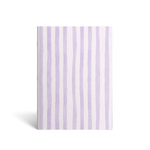 Schrift A5 lijn STRIPES - Paars