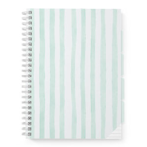 Collegeblok 23r A4 tabs STRIPES - Groen