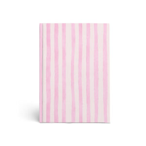 Hardekaft schrift A5 lijn STRIPES - Roze