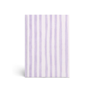 Hardekaft schrift A5 lijn STRIPES - Paars