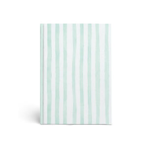 Hardekaft schrift A5 lijn STRIPES - Groen