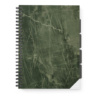 Collegeblok A4 lijn Scratch 23-rings - Groen