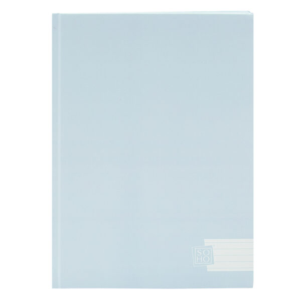 Schrift harde kaft A4 lijn SOHO Pastel blauw