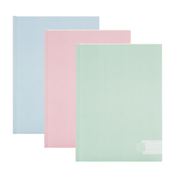 Schrift harde kaft A5 lijn SOHO Pastel groen