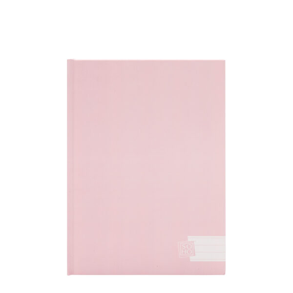 Schrift harde kaft A5 lijn SOHO Pastel roze