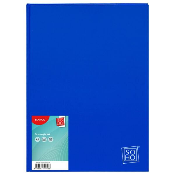 Dummyboek A4 harde kaft blanco vellen donker blauw