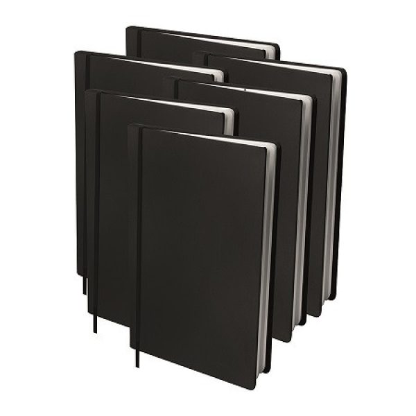 AKTIE: 6x Rekbare boekenkaft Zwart
