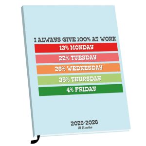 Schoolagenda A5 Allways Give 100% 18 mnd 2025-2026