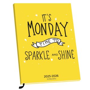 Schoolagenda A5 Monday Sparkle Shine 18 mnd 2025-2026