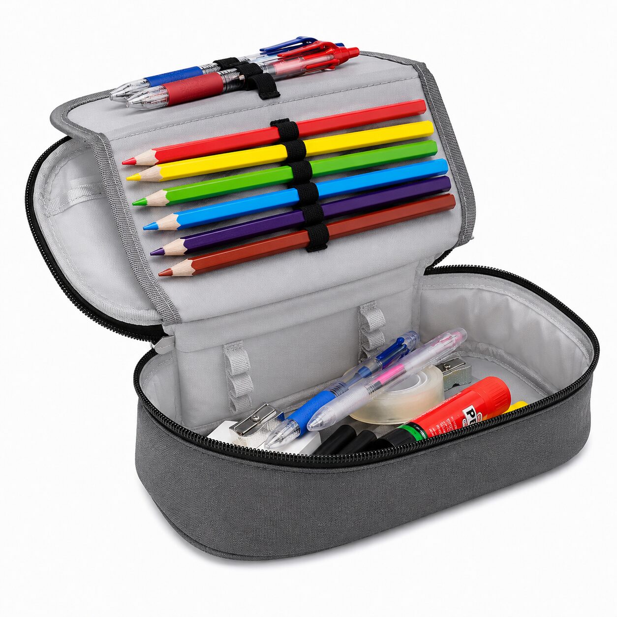 Etui Bakmodel XL SOHO Street - Antraciet