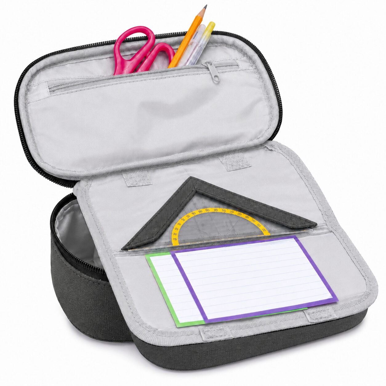Etui Bakmodel XL SOHO Street - Antraciet