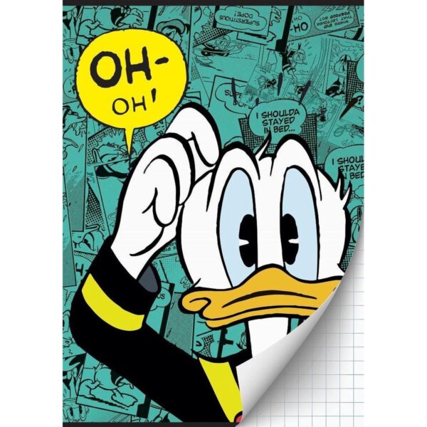 Schrift A4 ruit Donald Duck